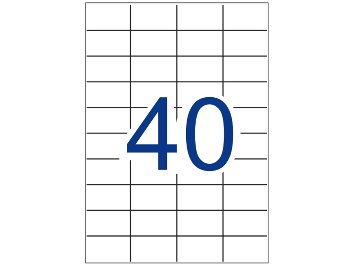 Etiquetas Adhesivas Multi3 Directas Multi3 500 Hojas APLI (Blanco - 52,5 X 29,7 mm)