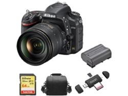 Kit Cámara Réflex NIKON D750 AF-S 24-120MM F4G ED VR + Tarjeta SD de 64GB + Funda para cámara + bateria EN-EL15B + Lector de Tarjeta de memória