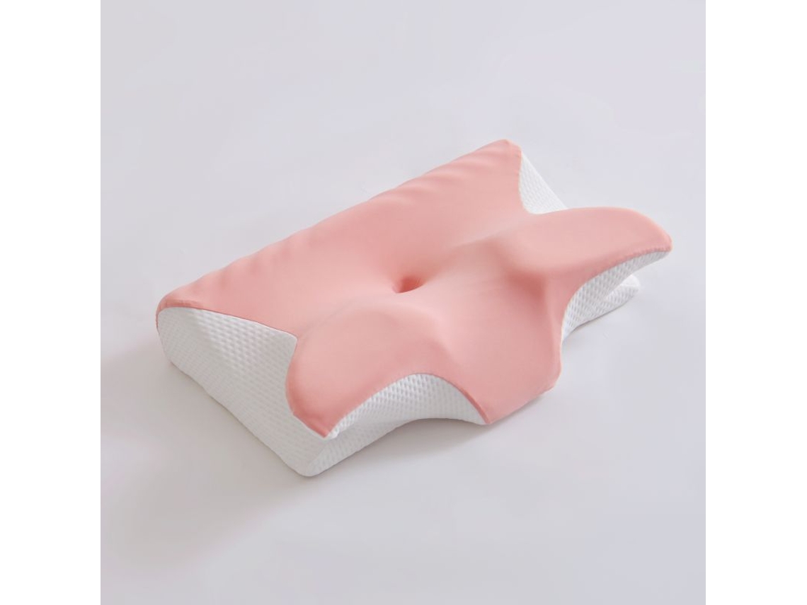 Almohada Para El Cuello Ergonómica De Espuma Viscoelástica De Seda Helada (rosa) Cuich