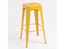 DUDECOR Taburete Alto Leeds Amarillo