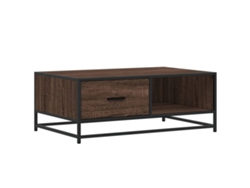 Maison Exclusive - Mesa De Centro Madera Ingeniería Metal Marrón 90x57x35 Cm