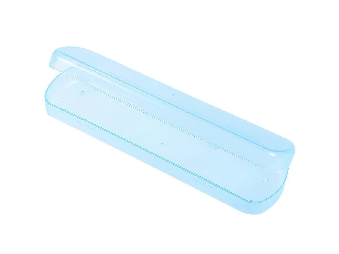 Estuche/soporte/caja portátil rectangular Rosewell para guardar cepillos de dientes y pasta de dientes, ideal para viajes y acampadas (azul)