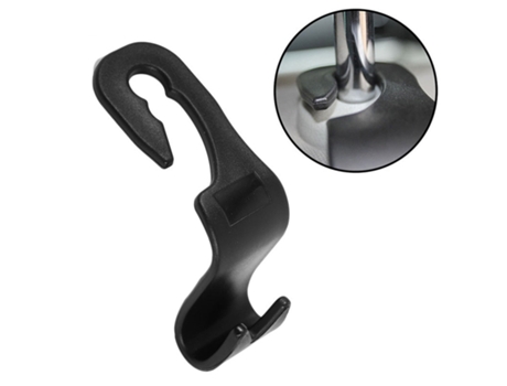 El asiento trasero trasero universal del coche engancha la suspensión del organizador para el bolso y el paño[Negro-1pc]