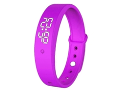 Pulsera inteligente Fornnerg V9 con termómetro y alarma vibratoria para el control de la temperatura corporal jkw