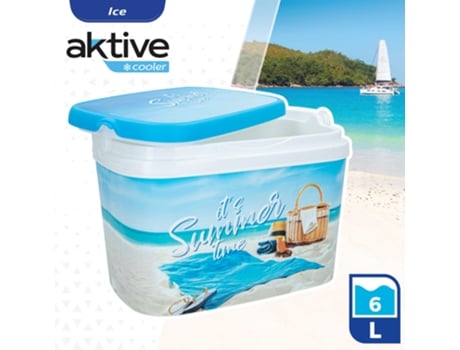 Nevera de playa 6 litros 29x19x20,5 cm AKTIVE