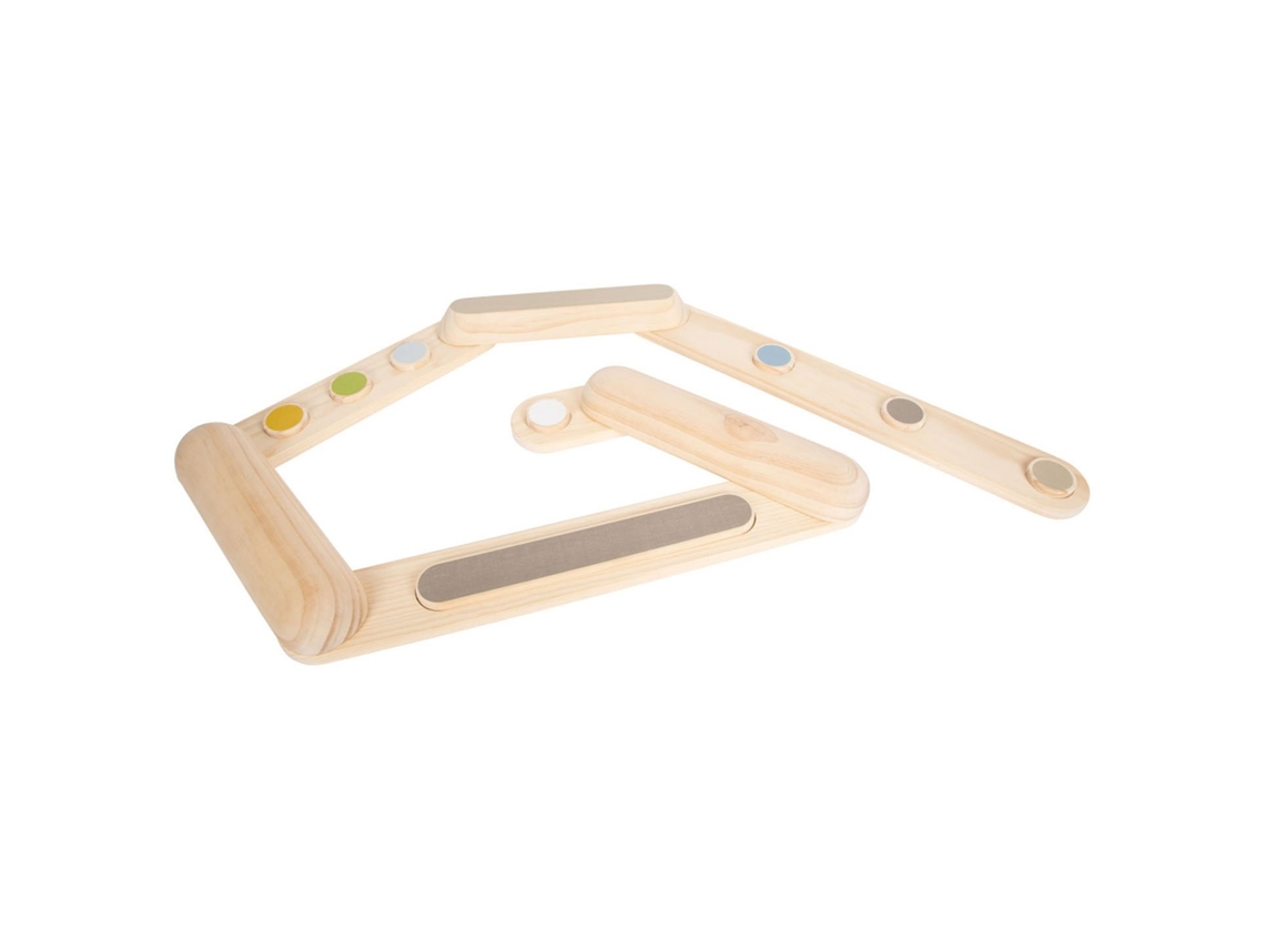 Juguete de equilibrio de madera Small Foot, 7 piezas, juego de equilibrio de aventura.