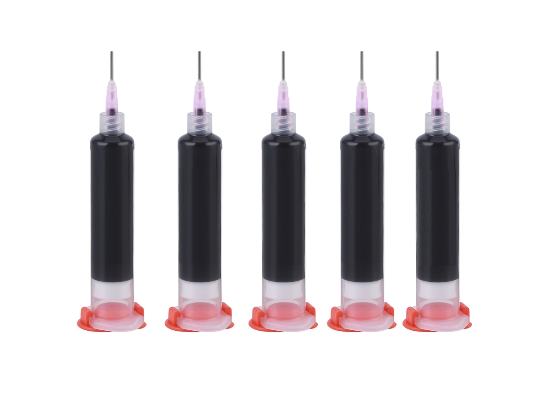 Unidades De Tinta Resistente A La Soldadura Curable Con Uv De 10 Cc Para Placas De Circuito Impreso (pcb) Color Negro.