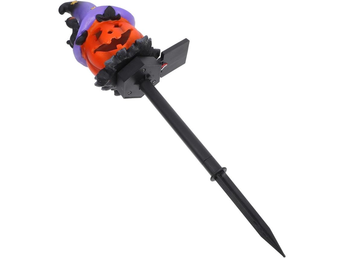 Lámpara solar de jardín con forma de calabaza, perfecta para la decoración de Halloween. Duradera e ideal para uso en exteriores. SFUSHOS