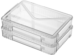 Organizador De Almacenamiento De Papel De 2 Piezas, 8.5 X 11 Pulgadas, Plástico Transparente.