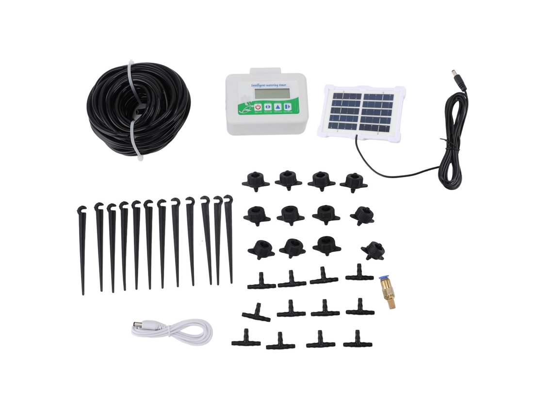Temporizador de riego inteligente solar programable