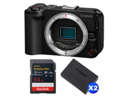 Canon Eos R50 V + 1 Sandisk 64gb Extreme Pro Uhs-ii Sdxc + 2 Canon Lp-e17 + Ebook “20 Consejos Para Fotos Que Impactan”