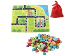 Bloques De Construcción De Madera Para Niños: Juego Educativo Con 122 Bloques Y 60 Rompecabezas.