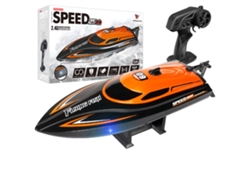 Naranjahxjrc Hj812 Lancha Rc 2.4g 4ch Alta Velocidad Led Impermeable 25km/h Lagos Piscinas Juguetes