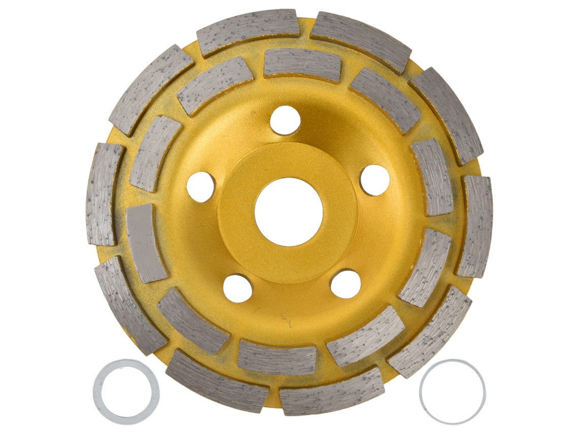 Disco De Lijado De Doble Hilera Con Copa De Diamante Para Hormigón, Granito Y Mármol, 125 Mm