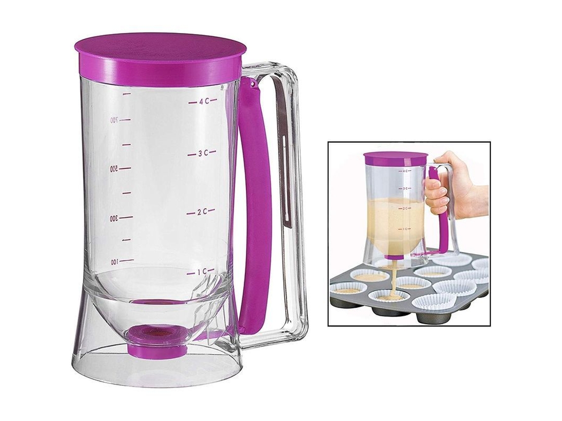 Dispensador De Masa De 900 Ml Para Pasteles, Cupcakes, Muffins, Panqueques Y Donas, Fácil De Usar.