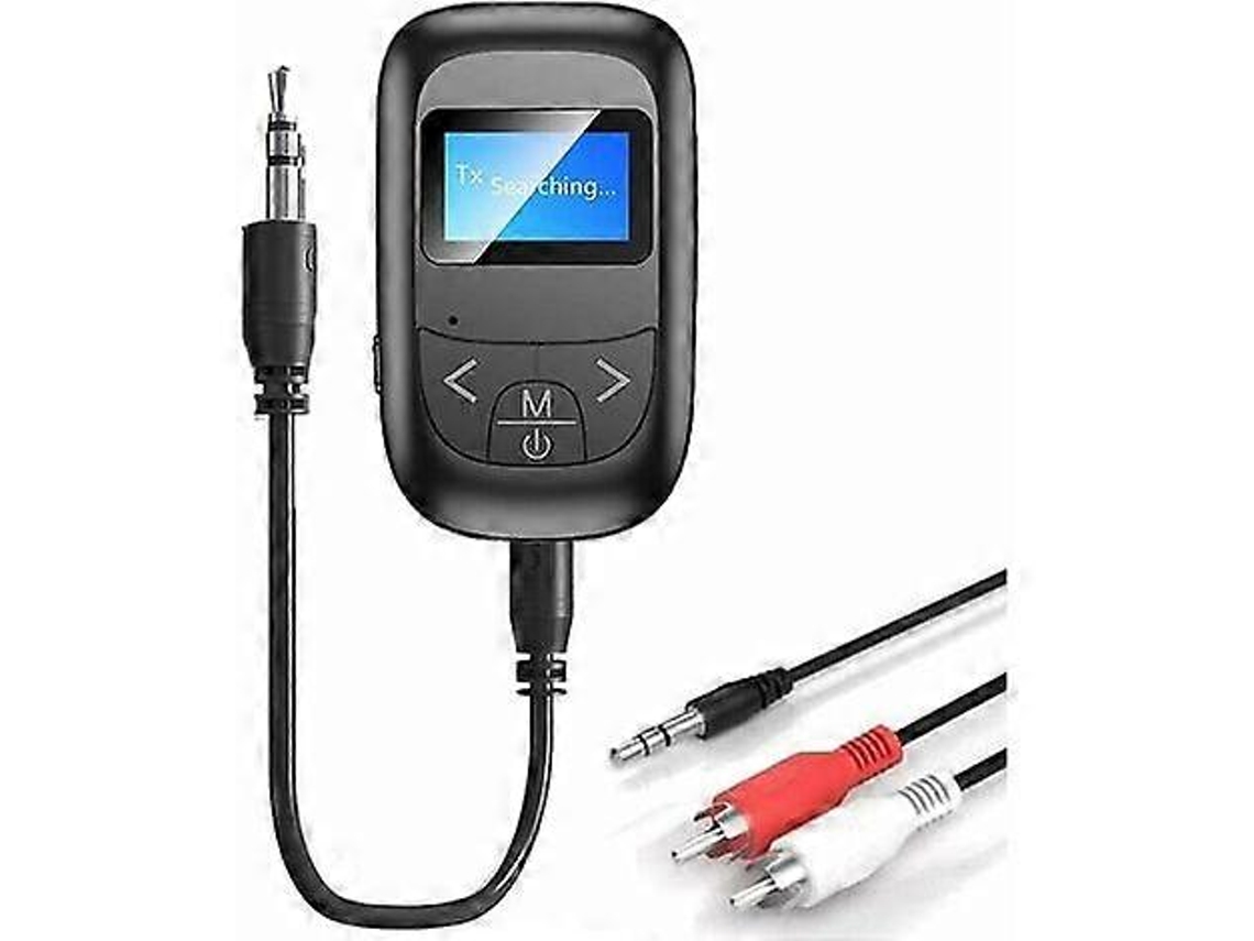 Transmisor y receptor Bluetooth 3 en 1, transmisor Bluetooth 5.0 con pantalla, receptor Bluetooth inalámbrico Rosewell