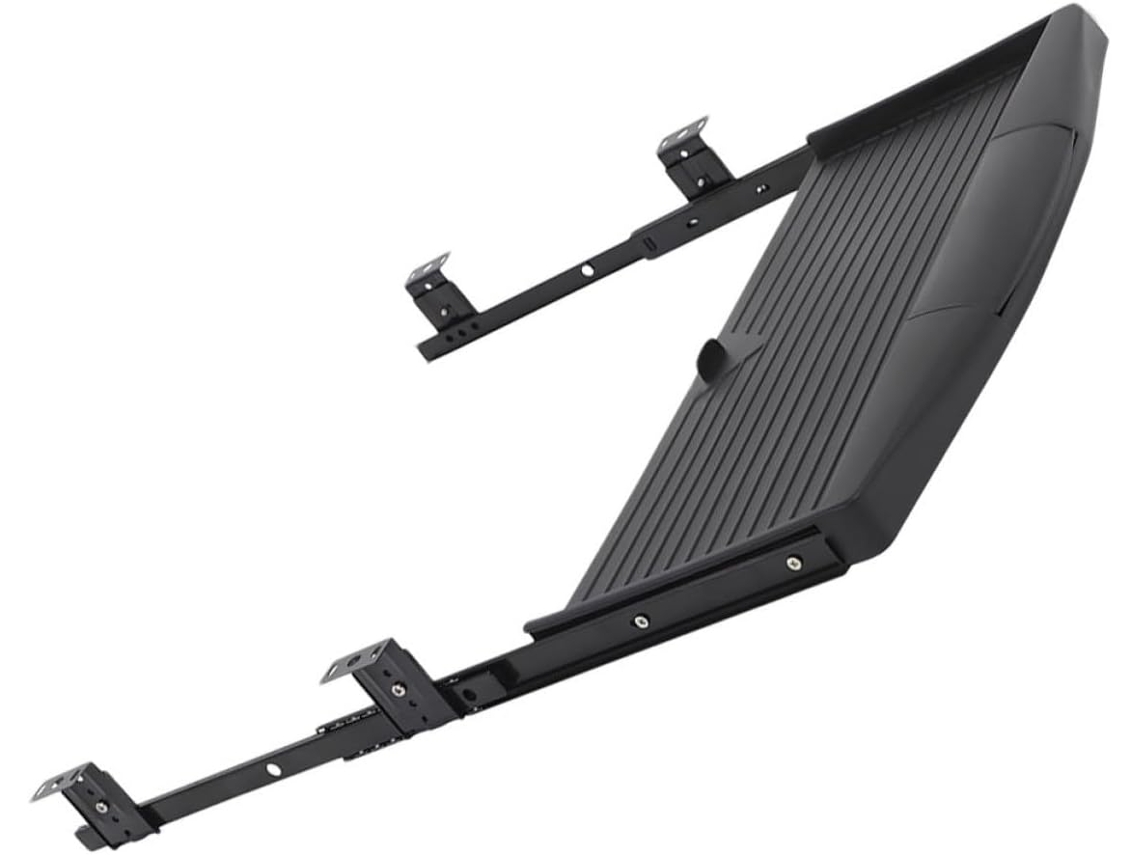 Bandeja Deslizante Ajustable Para Teclado De Escritorio, Rieles Deslizantes Negros, Soporte De 35 Cm.