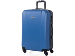 Maleta de Viaje Medianas ITACA Abs Texturizado Malet Azul (65 X 44 x 24 Cm - 70 L)