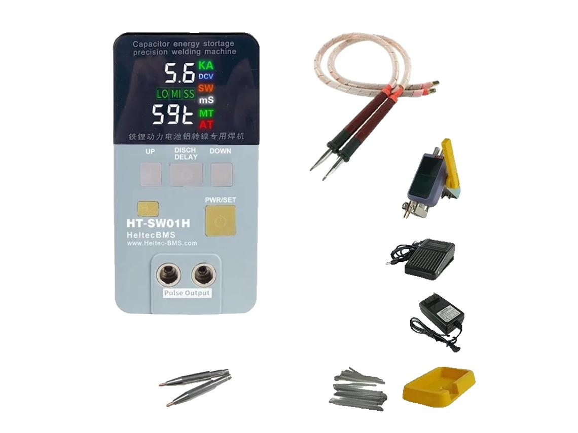 Máquina de soldadura por puntos, níquel puro para aluminio, certificado CE, HT SW01H, paquete A, enchufe UE OEM