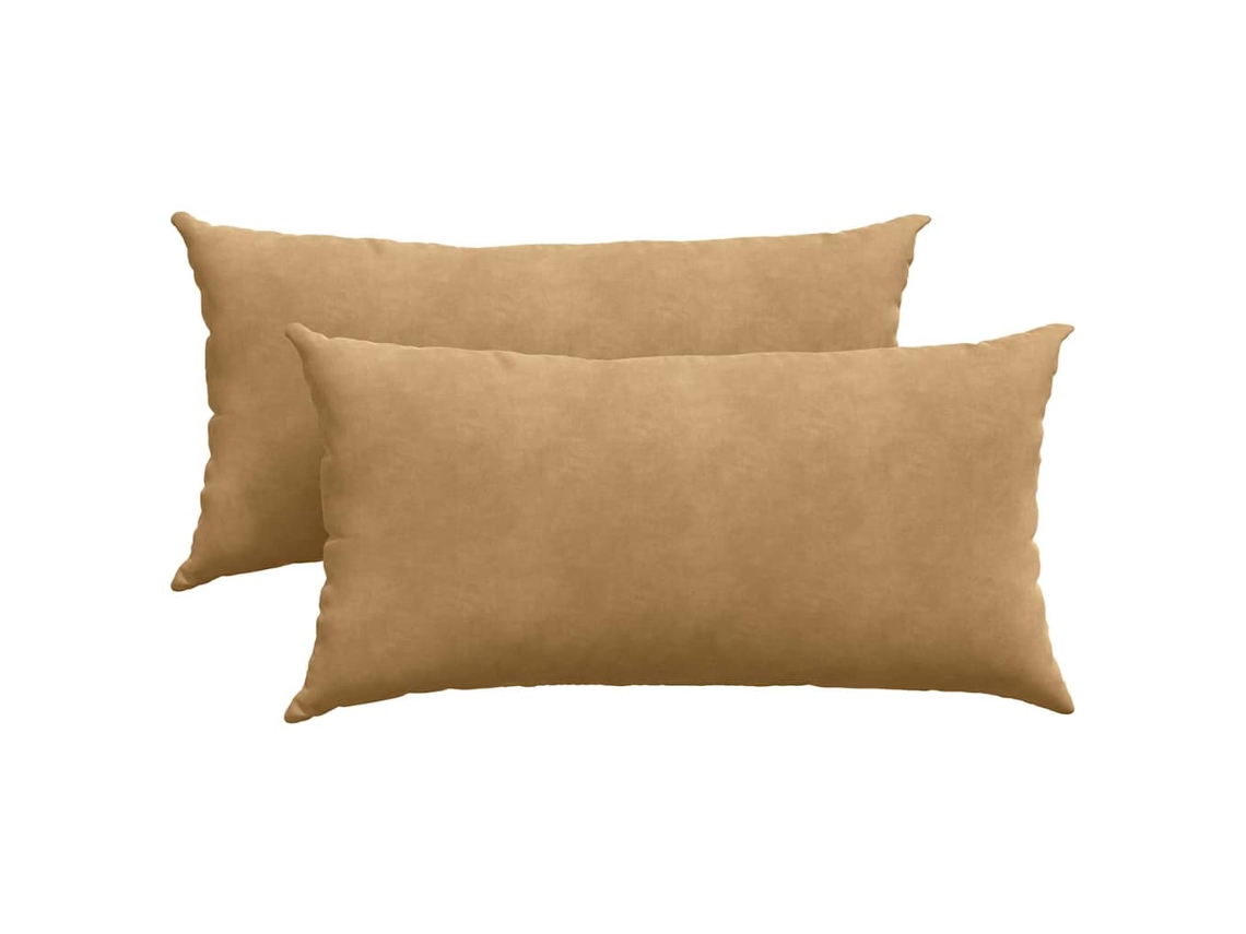 Cojines para sofá (2 unidades) - Marrón, 80 x 40 cm, HARLANV1
