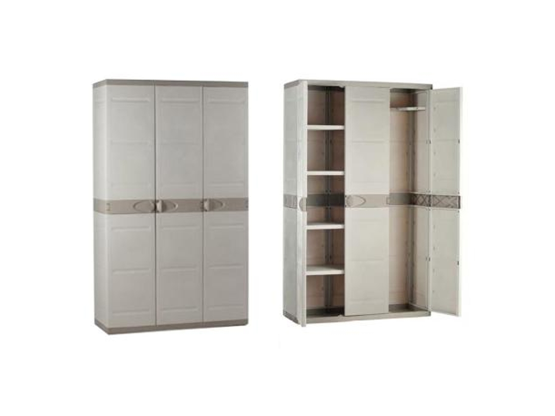 PLASTIKEN Armario PLASTIKEN Titanium 105 cms 3 puertas | 105 x 44 x 176 CMS