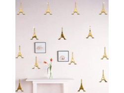 Rebe - Lindos adesivos de parede para quarto e sala de estar, decoração de parede de fundo, Torre Dourada