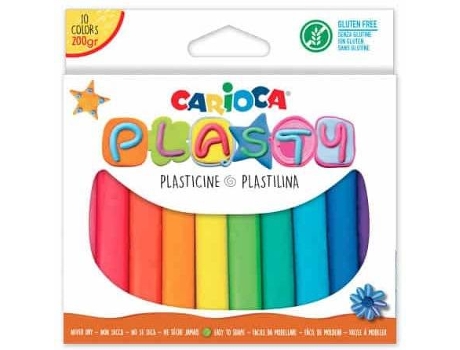 Plastilina CARIOCA Plasty 10 Multicolor (10 Und)