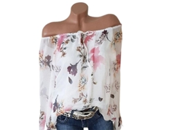 2026-blusa Floral De Talla Grande Para Mujer Con Cordones Casual Tunica Suelta Camisetas Talla S-5xl