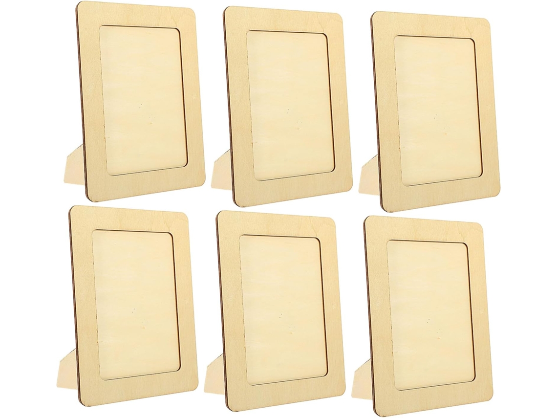6 Piezas Hacer Marcos Fotos Arcilla Materiales Suministros Niños Niñas Kit