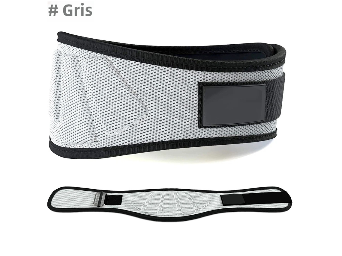 (gris Xl) El Cinturón De Levantamiento De Pesas Proporciona Soporte Lumbar Y De Espalda Para Los Entrenamientos En El Gimnasio.