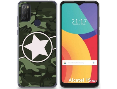 Carcasa Alcatel 1S 2021 / 3L 2021 TUMUNDOSMARTPHONE Camuflaje 01 Multicolor