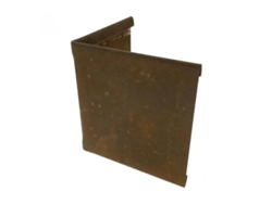 Unión de borde de 90° en acero Corten