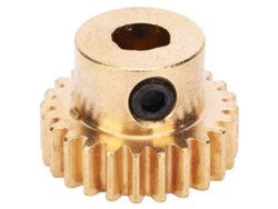 Engranaje De Piñón De Latón De 24 Dientes, Orificio En D De 6 Mm, Mod 0.8, Piezas, Para Robot Industrial