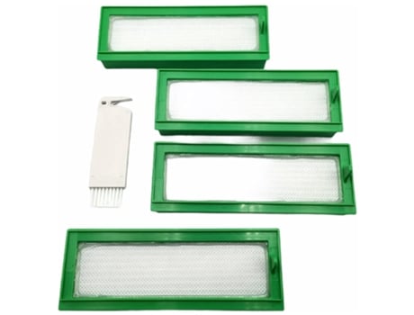 1 Juego de 4 filtros combinados compatibles con aspiradoras Vorwerk Kobold serie Vr200 Vr300, serie Robot con filtro Hepa