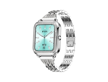 Smartwatch 1 59'' Ip67 Resistente al Agua 25 Días en Espera para Ios y Android Plata VEANXIN