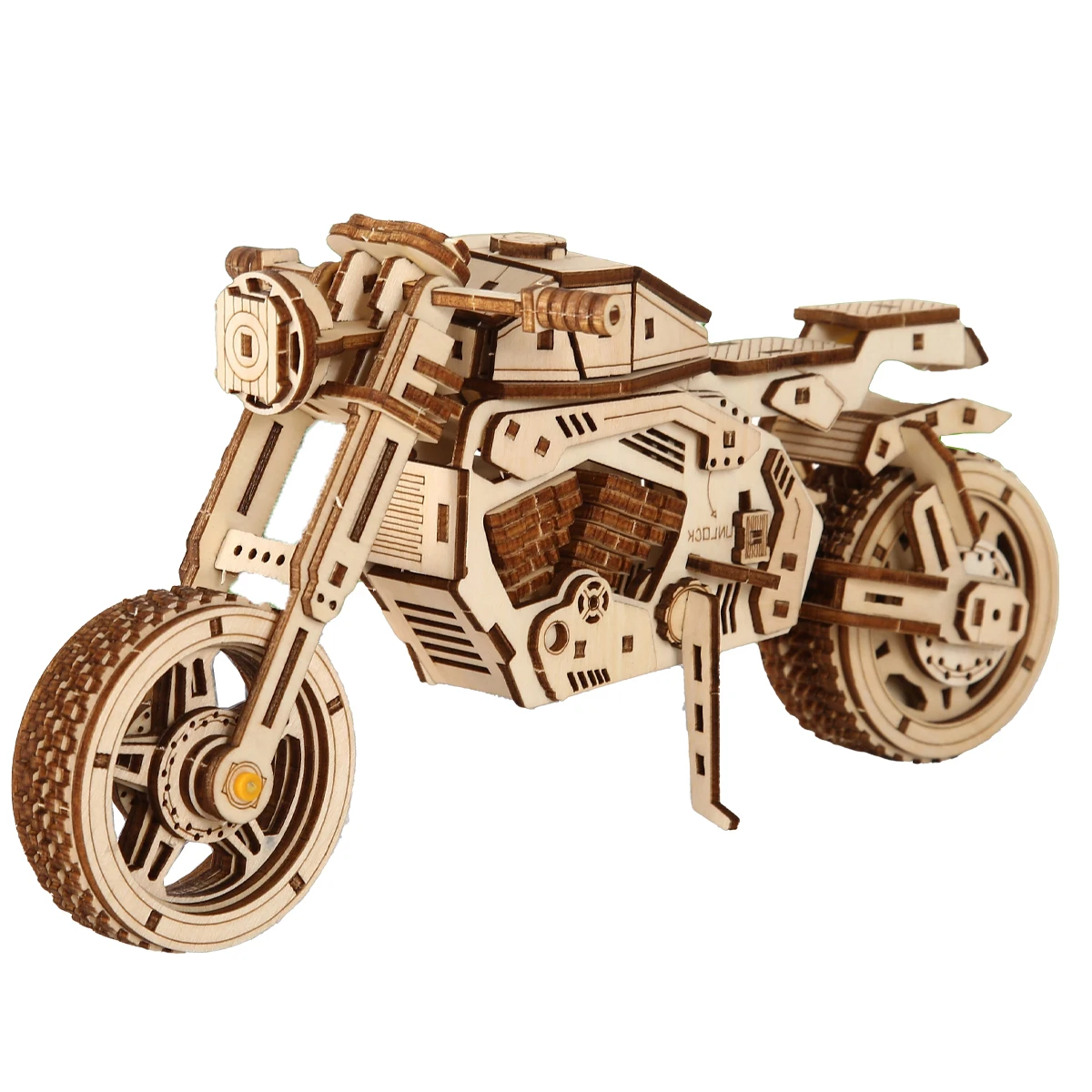 Kit De Modelo De Rompecabezas De Madera 3d De Motocicleta: Un Regalo De Bricolaje Divertido Y Educativo.