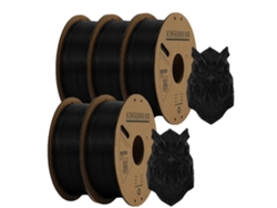 Filamento para impresora 3D, 1,75 mm de diámetro, sin burbujas, 5 rollos, negro OEM