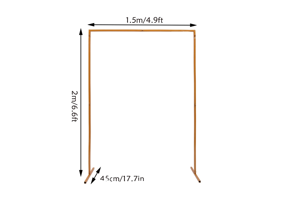 Soporte de fondo, altura ajustable, construcción de metal resistente, 2 x 1,5 m, XL OEM