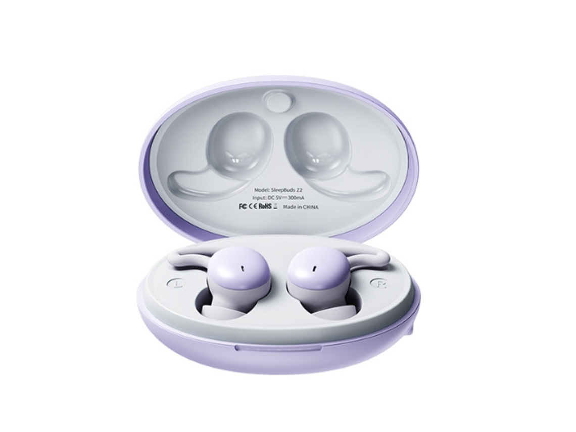 YEMAESRE Tapones para los oídos Bluetooth Tapones para los oídos inalámbricos para dormir de lado con cancelación de ruido Púrpura