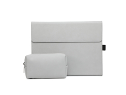 YUYSAN Funda de cuero para tableta adecuada para Surface Pro 9/10/11 (cubierta suave de TPU) con cubierta eléctrica (gris oscuro mate)