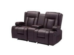 Sofá reclinable manual Vevor de 2 plazas en piel sintética (160,1 x 166,5 x 82 cm)