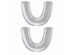 Juego de 2 cabezales de cepillo de dientes eléctrico en forma de U para accesorios automáticos GOKOCO