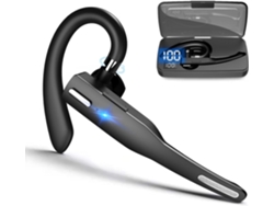 Auriculares Bluetooth V5.3 Con Cancelación De Ruido Enc Y Caja De Carga Led. Auriculares Inalámbricos Individuales Para Negocios, Oficina Y