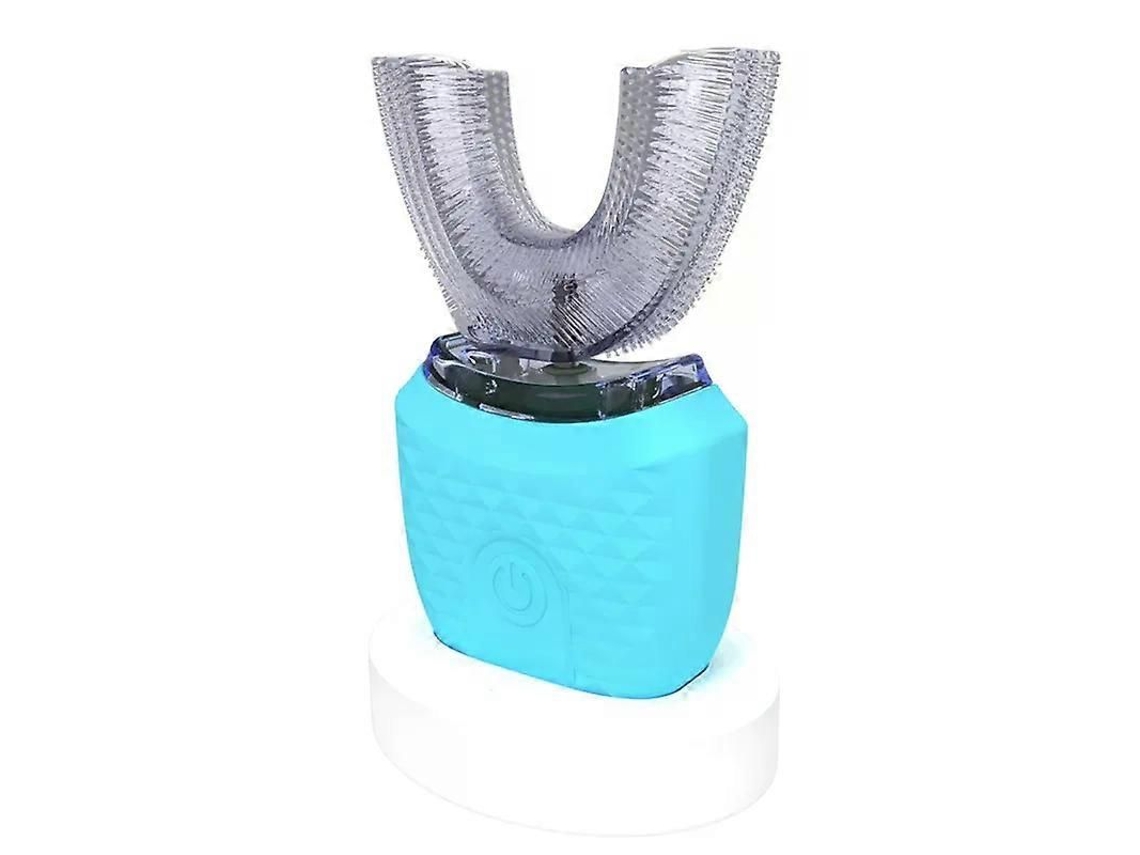 Cepillo de dientes eléctrico en forma de U, dispositivo de blanqueamiento dental, cono de silicona ultrasónico de 360 ​​grados GOKOCO