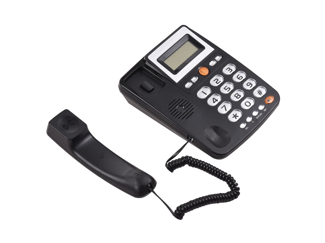 Teléfono Fijo Con Cable Y Botones Grandes Para Personas Mayores, Con Pantalla Lcd Y Funciones De Flash, Rellamada Y Manos Libres Para El Hogar, La Oficina Y El Hotel.