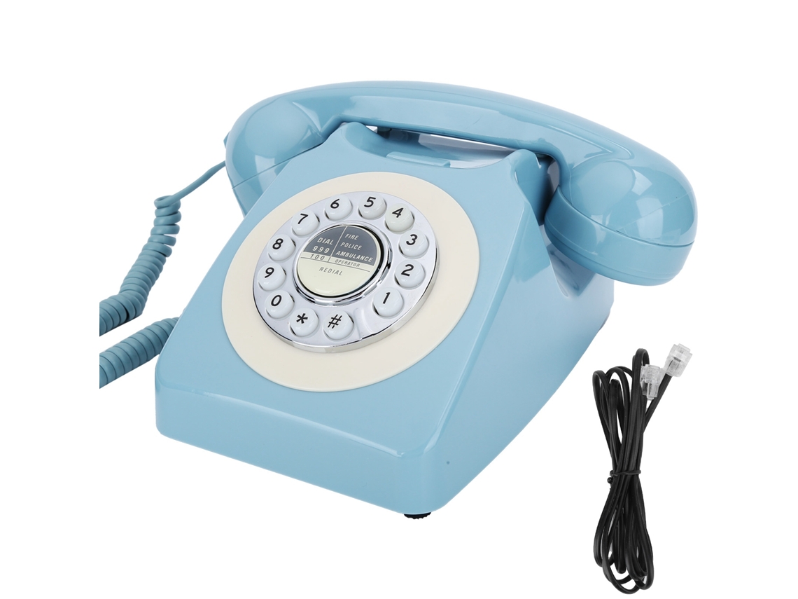 Teléfono Fijo Con Disco De Marcación Para Uso En Oficinas Y Hogares, Y Teléfono Con Cable Para Líneas Residenciales O Comerciales.