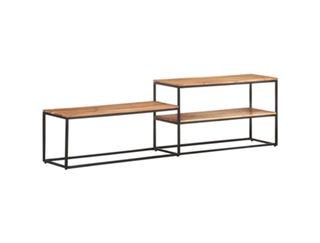 MAISON EXCLUSIVE Mueble de TV de madera maciza de acacia 180x30x50 cm
