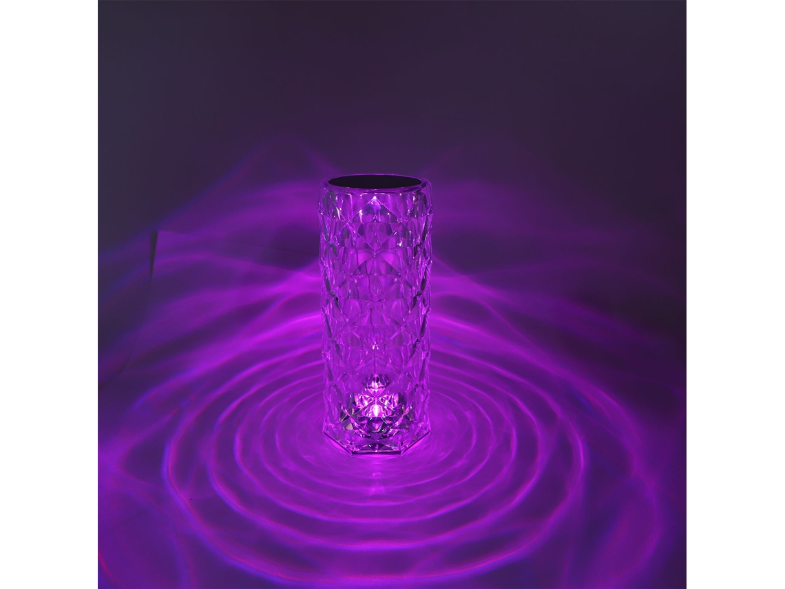 Lámpara De Mesa Con 16 Efectos Rgb, Control Táctil, Luz Nocturna Decorativa De Acrílico Para Dormitorio O Sala De Estar.