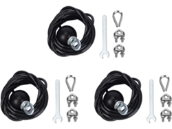 3 cables SFUSHOS ajustables de acero reforzado para gimnasia y uso en gimnasio.