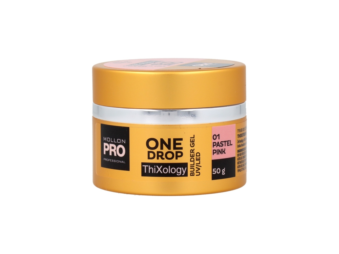 Gel tixotrópico One Drop 01 Rosa Pastel 50 g MOLLON PRO PROFESSIONAL
